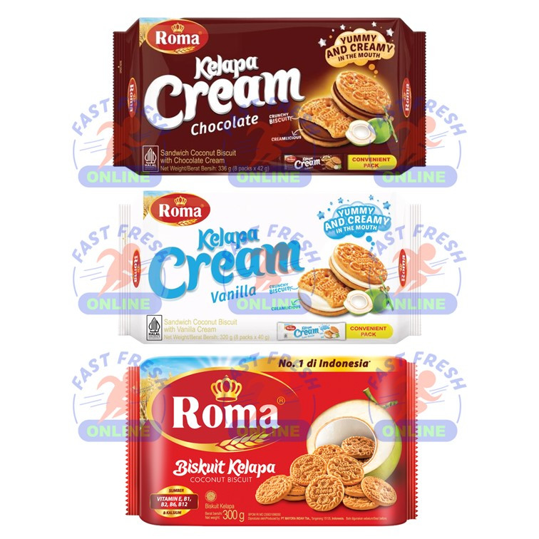 ROMA BISCUITS SANDWICH ASSORTED FLAVOR 300~336G HALAL | Shopee Malaysia