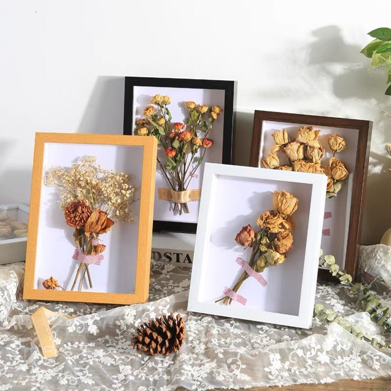 Depth Hollow Photo Frame 3D Wood Frame DIY Handcraft Decoration Hollow ...