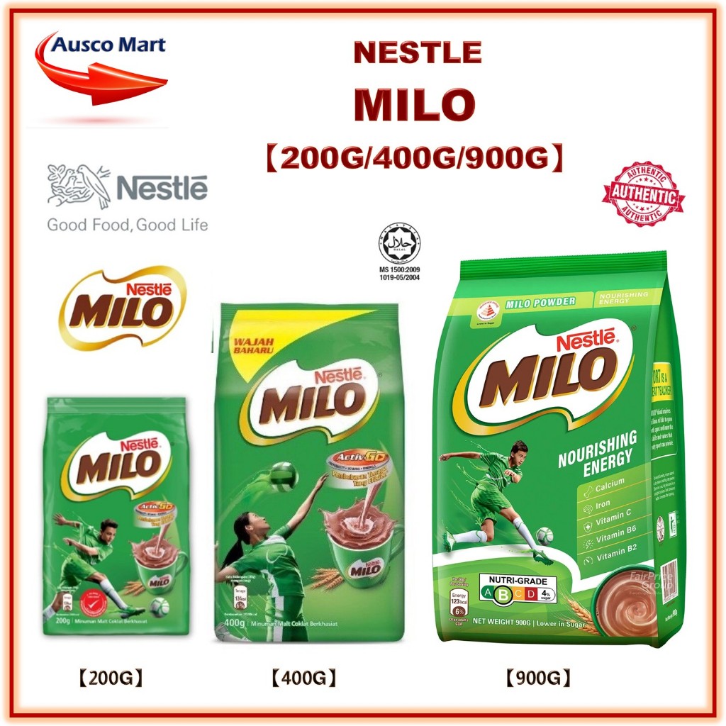 NESTLE MILO REFILL PACK 【200G/400G/900G】 | Shopee Malaysia