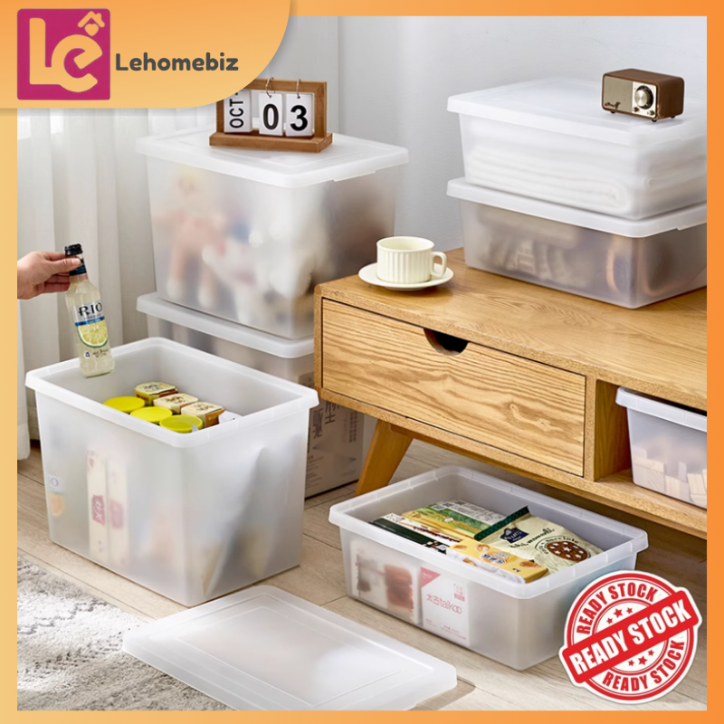 Stackable Storage Box with Lid | Kotak Penyimpanan Bertutup Boleh ...