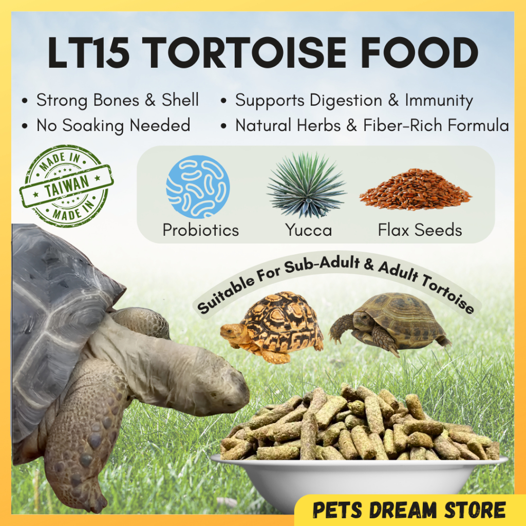 LT15 Tortoise Food Sub-Adult Adult Tortoise Food Healthy Herb based ...