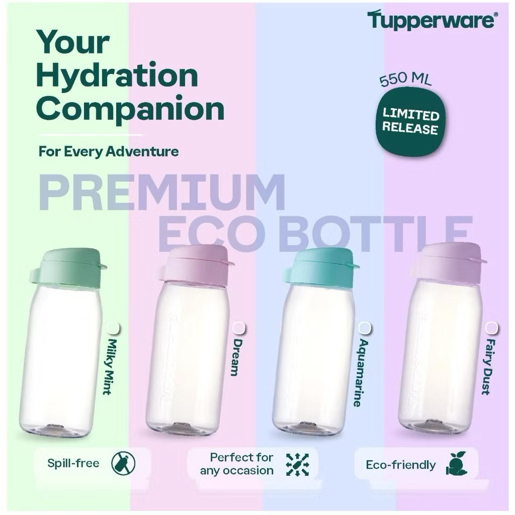 Tupperware premium eco bottle 550ml (1pc) | Shopee Malaysia