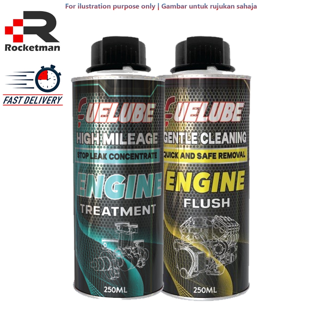 FUELUBE ENGINE FLUSH ENGINE TREAMENT STOP LEAK HIGH MILEAGE | Shopee ...