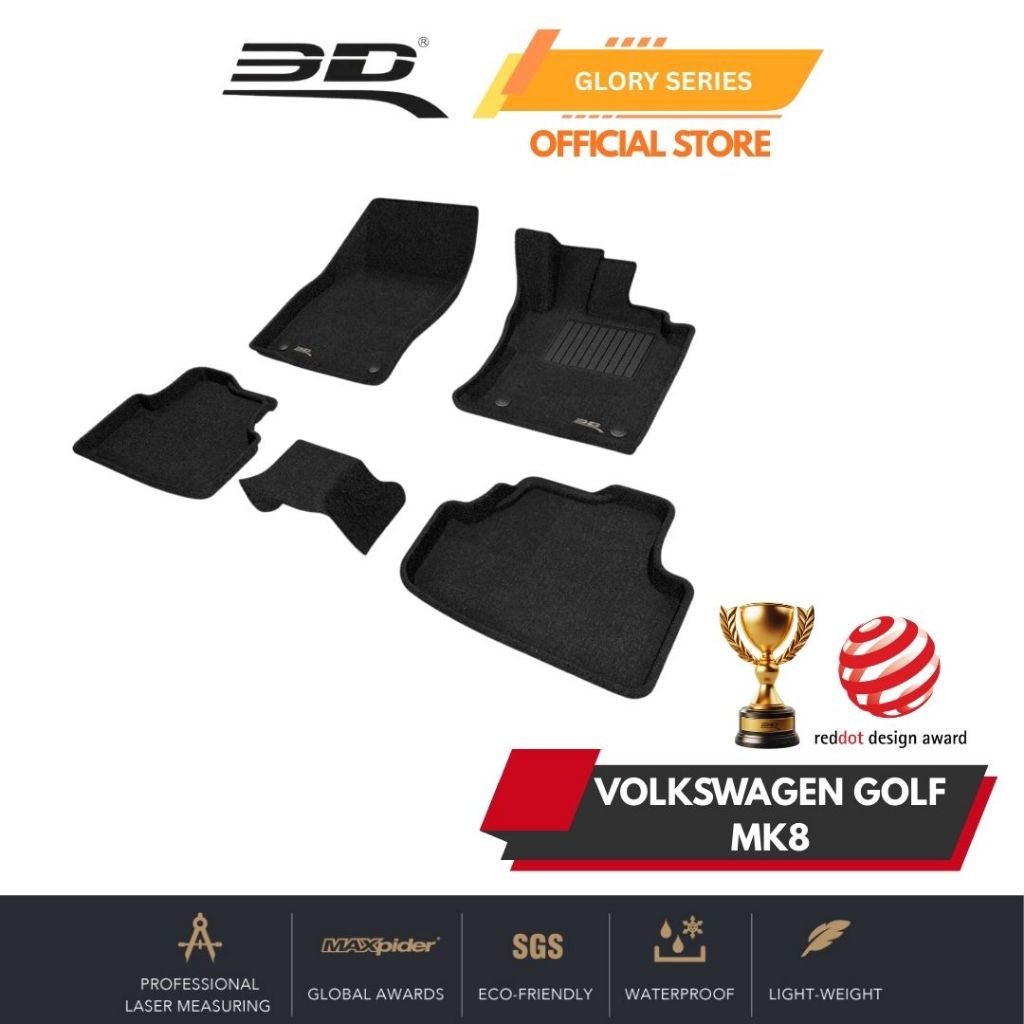 3D GLORY Car Mat Volkswagen Golf MK8 (2022 - Present) | Shopee Malaysia
