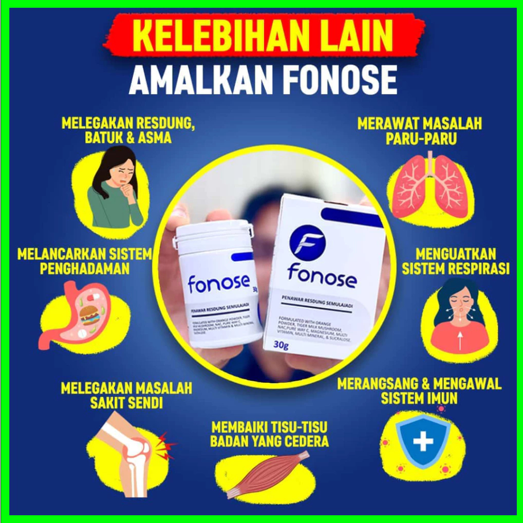 (Original HQ) Penawar Resdung FONOSE - Bebas Resdung, Berbau & Berulat ...