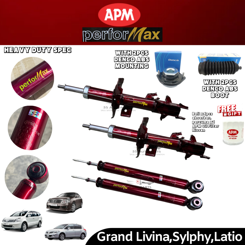 APM Performax Grand Livina L11/Latio C11/Slyphy G11 (07-14)Heavy Duty ...