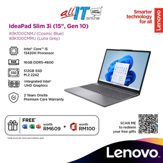 Lenovo IdeaPad Slim 3 15IRH10 15.3" WUXGA Laptop (Intel® Core i5-13420H | 16GB | 512GB SSD | Intel® UHD Graphics | W11)