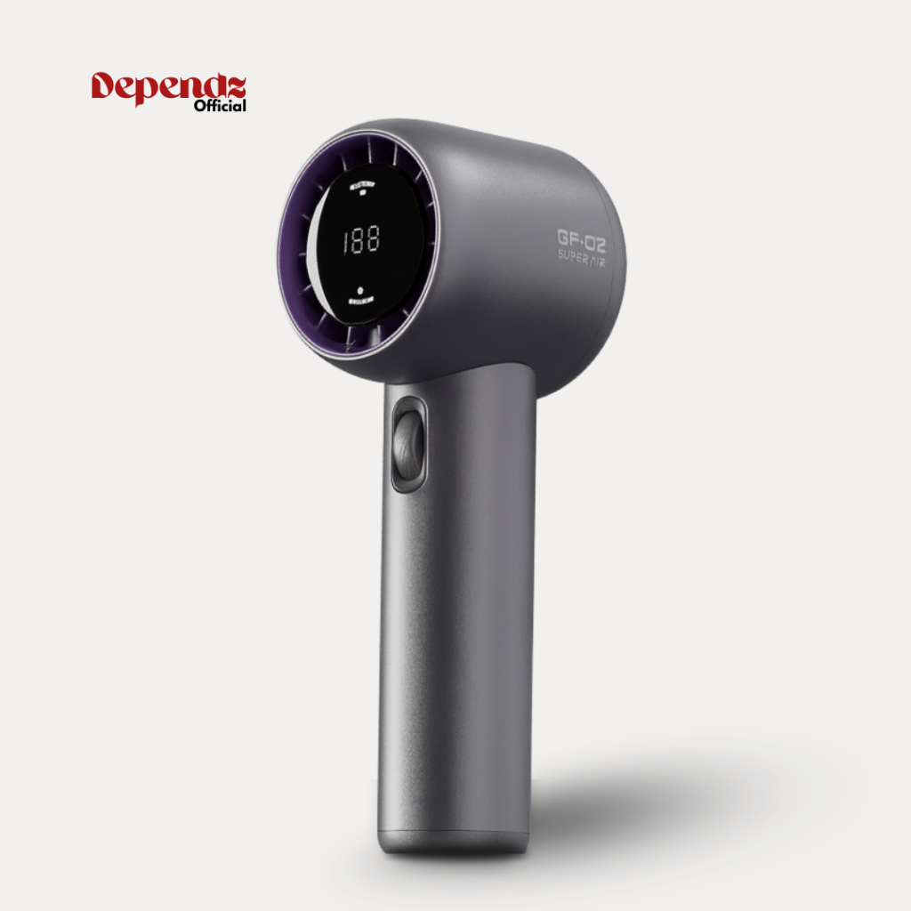 Dependz GF02 USB Handheld Fan | 200 Speed Digital Display | 4000 ...