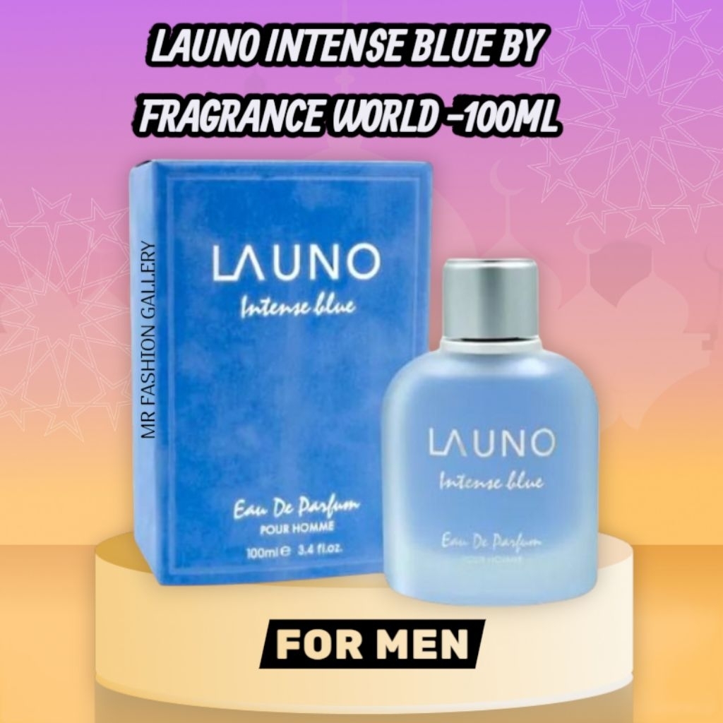 Fragrance World LaUno Intense Blue Pour Homme EDP 100Ml Parfum | Shopee ...