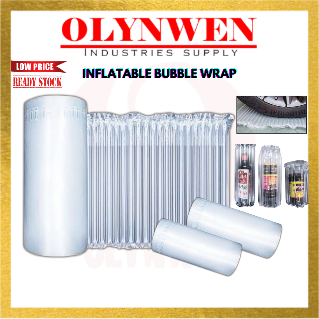 50M Inflatable air bubble wrap Air Column Packaging Protective Bubble ...