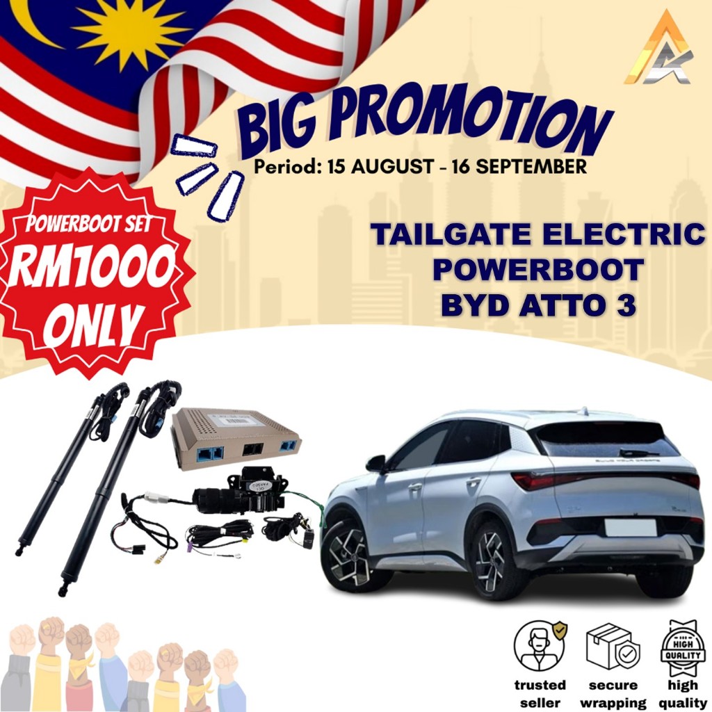 BYD ATTO 3 Intelligent Electric TailGate Lift Power Boot Power Tail ...