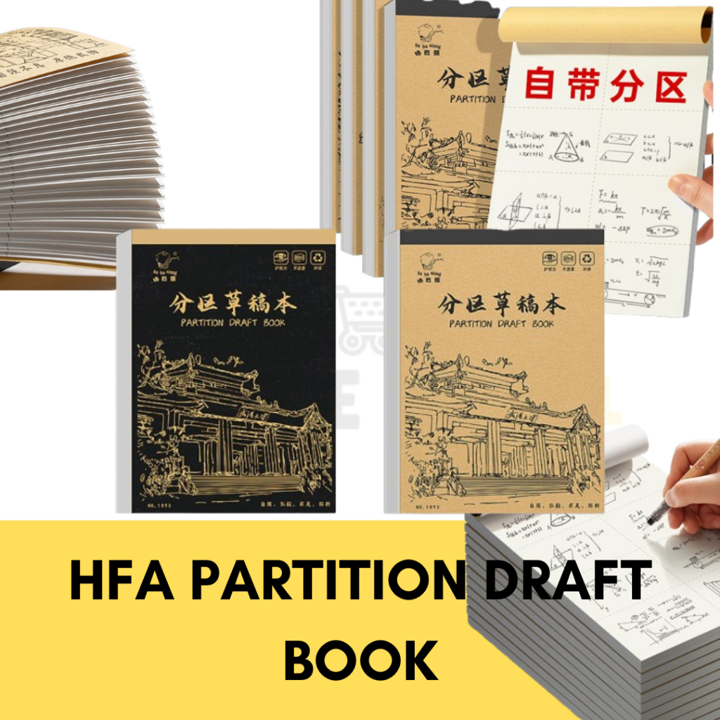 Partition Draft Book – Sectioned Writing Notebook Buku Draf Berpetak ...