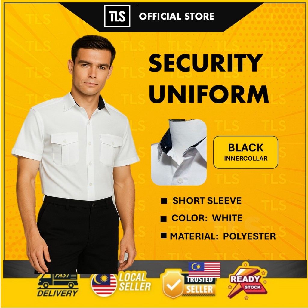 TLS Black /Blue Collar Normal Shirt/Security Guard Uniform/Uniform ...