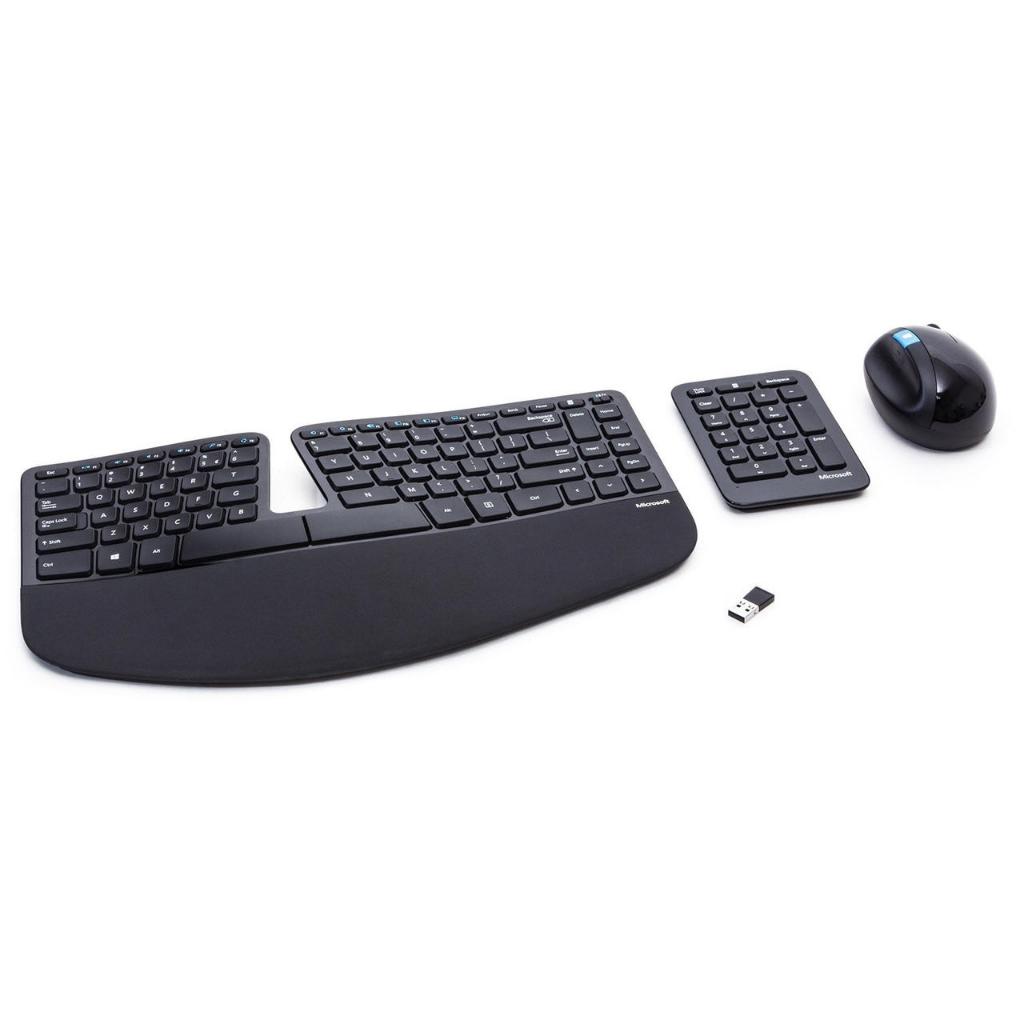 Microsoft Sculpt Ergonomic Desktop Keyboard and Mouse Combo with Split ...