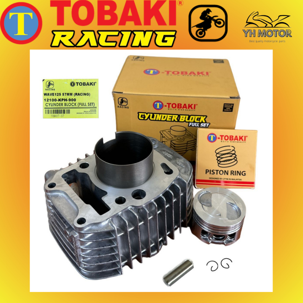 blok racing TOBAKI W125 57mm COMPLETE SET 100% ORIGINAL TOBAKI | Shopee ...