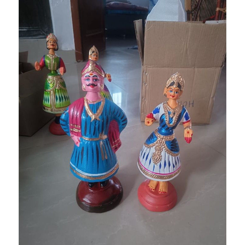 NEW COLLECTIONS_RAJA RANI STATUE (1 PAIR- 9 inches)_READY STOCK ...