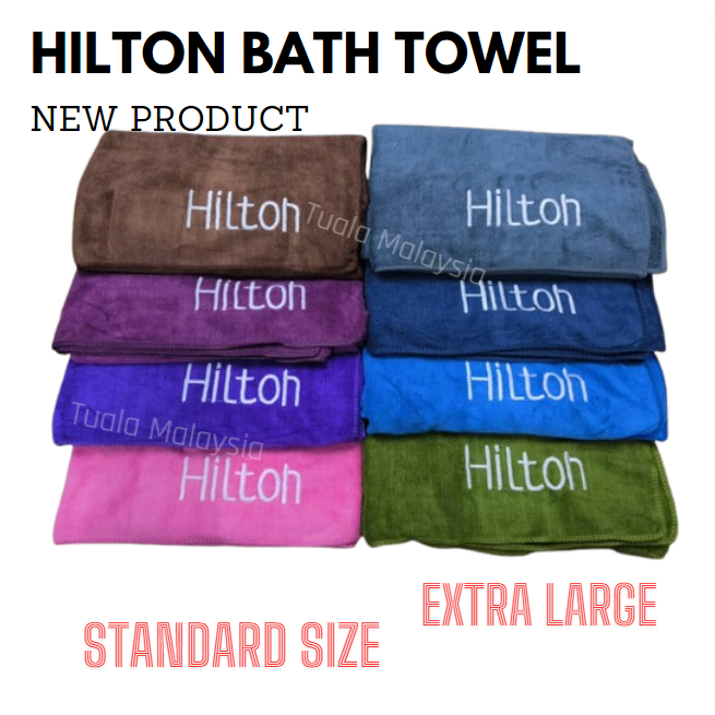 Tuala Mandi HILTON Bath Towel Hotel HILTON Premium Microfiber Extra ...