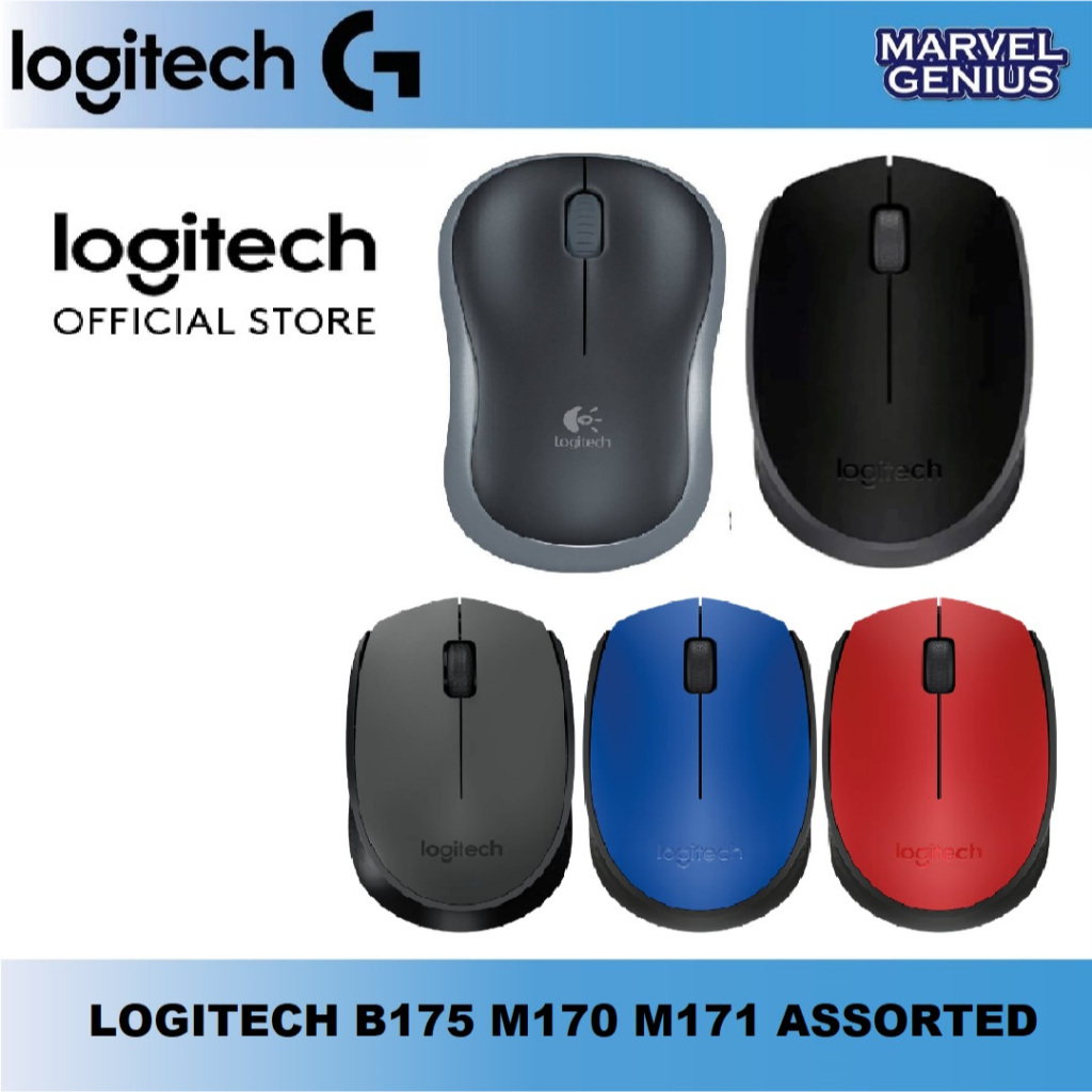 PC MOUSE I LOGITECH B175 M170 M171 WIRELESS MOUSE Plug & Play ...