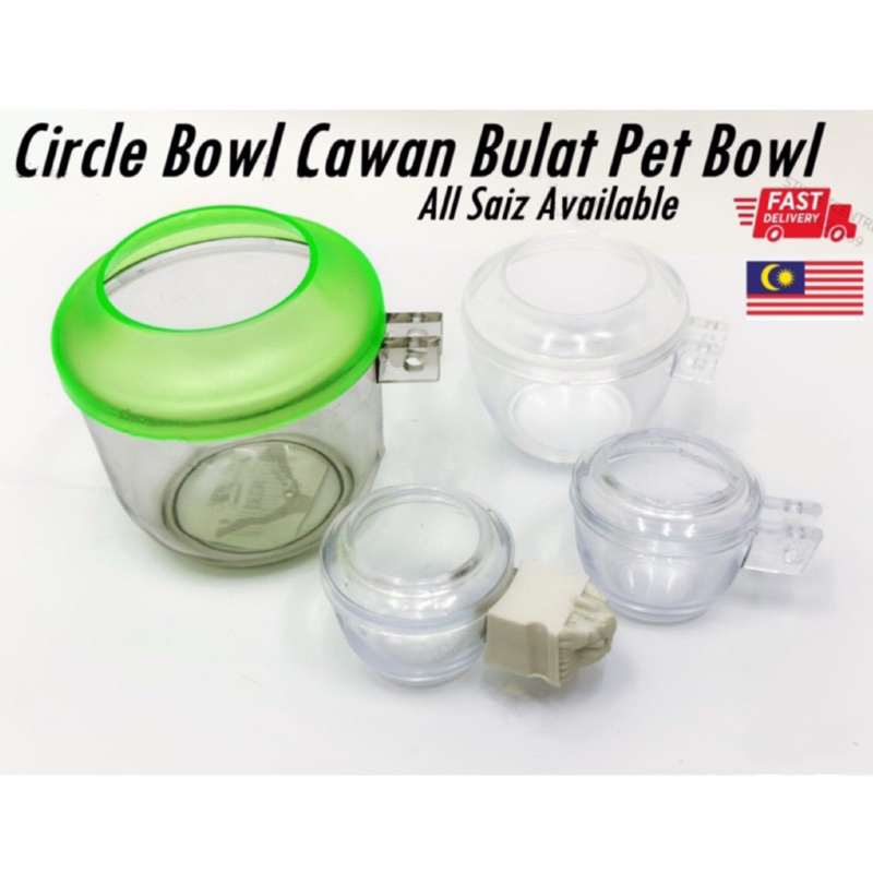 ( Circle / Bulat ) Pet Bowl / Cup Bekas / Cawan Makanan & Minuman ...