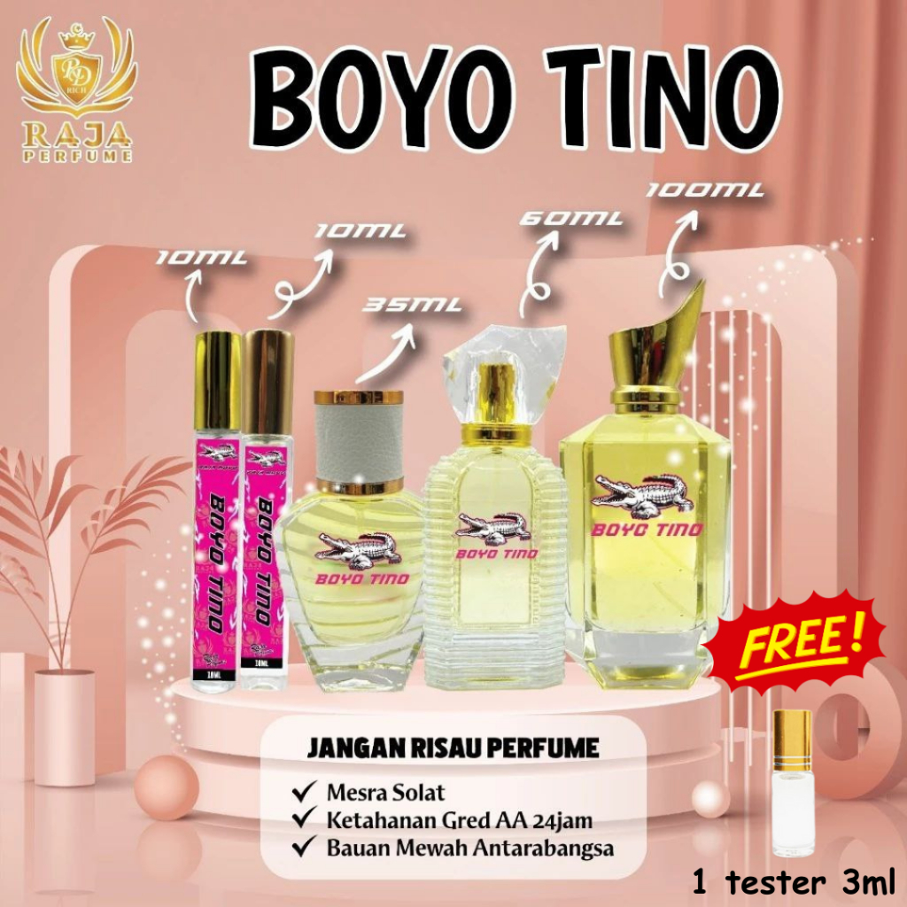 Minyak Wangi Wanita long lasting Raja Perfume Boyo Tino 24 jam Tahan ...
