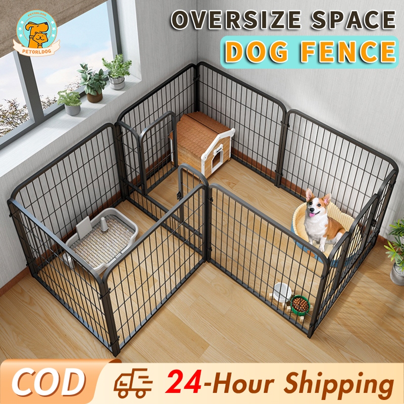 Dogelsy Dog Fence 狗狗围栏 Metal Steel Pet Fence Dog Fence indoor 圍欄寵物 DIy