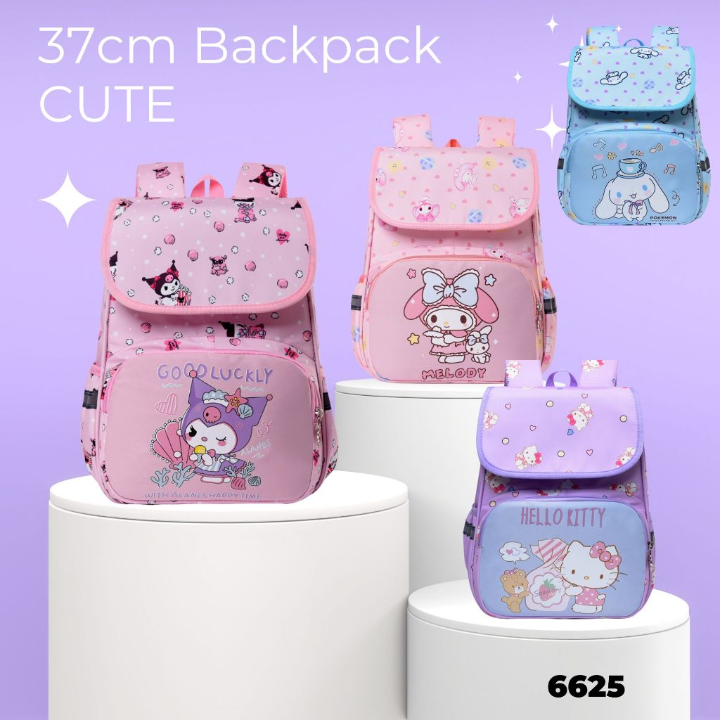 6625 Kids Tadika Backpack / 3-6 Tahun 37cm Sanrio Design Budak Beg ...