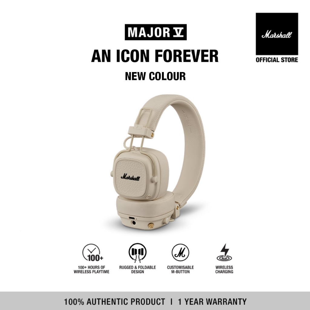 Major ii マーシャルイヤホン 白 com - マーシャル Marshall Major II