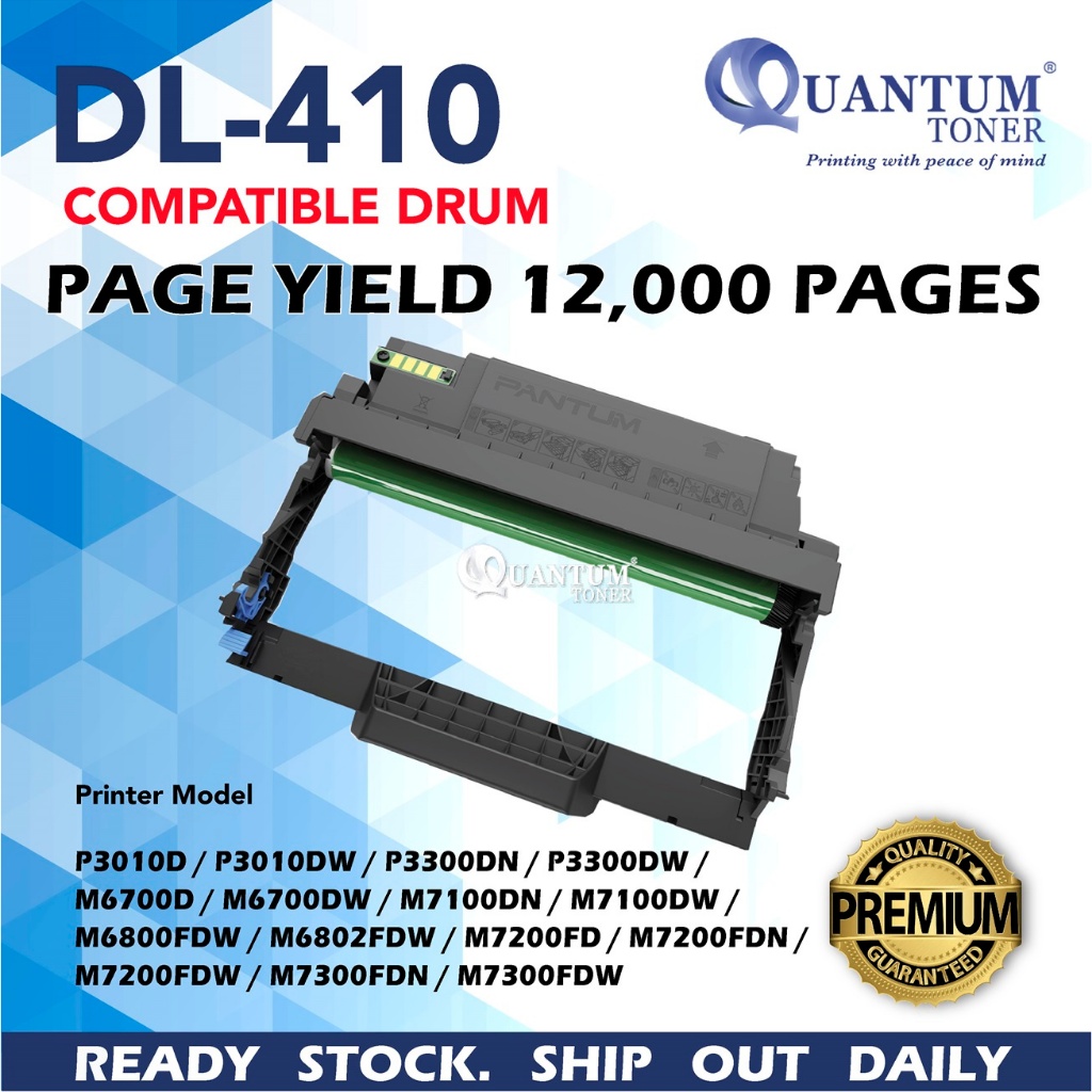 Kit De Tambor Compatible Pantum DL-410 - Para Modelos P3010DW, M6700DW, Etc. (12,000 Páginas)