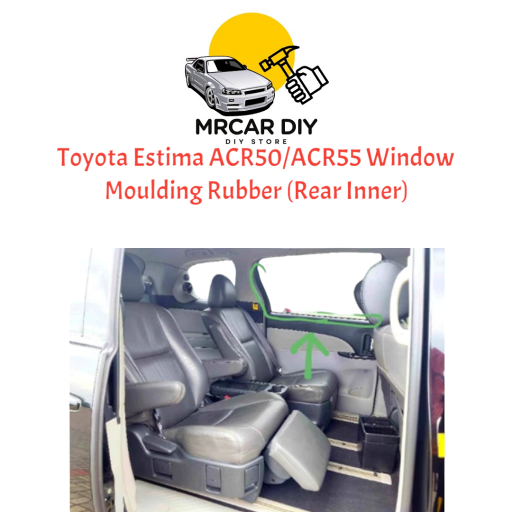 TOYOTA ESTIMA ACR50 REAR INNER WINDOW MOULDING RUBBER / ESTIMA INNER ...