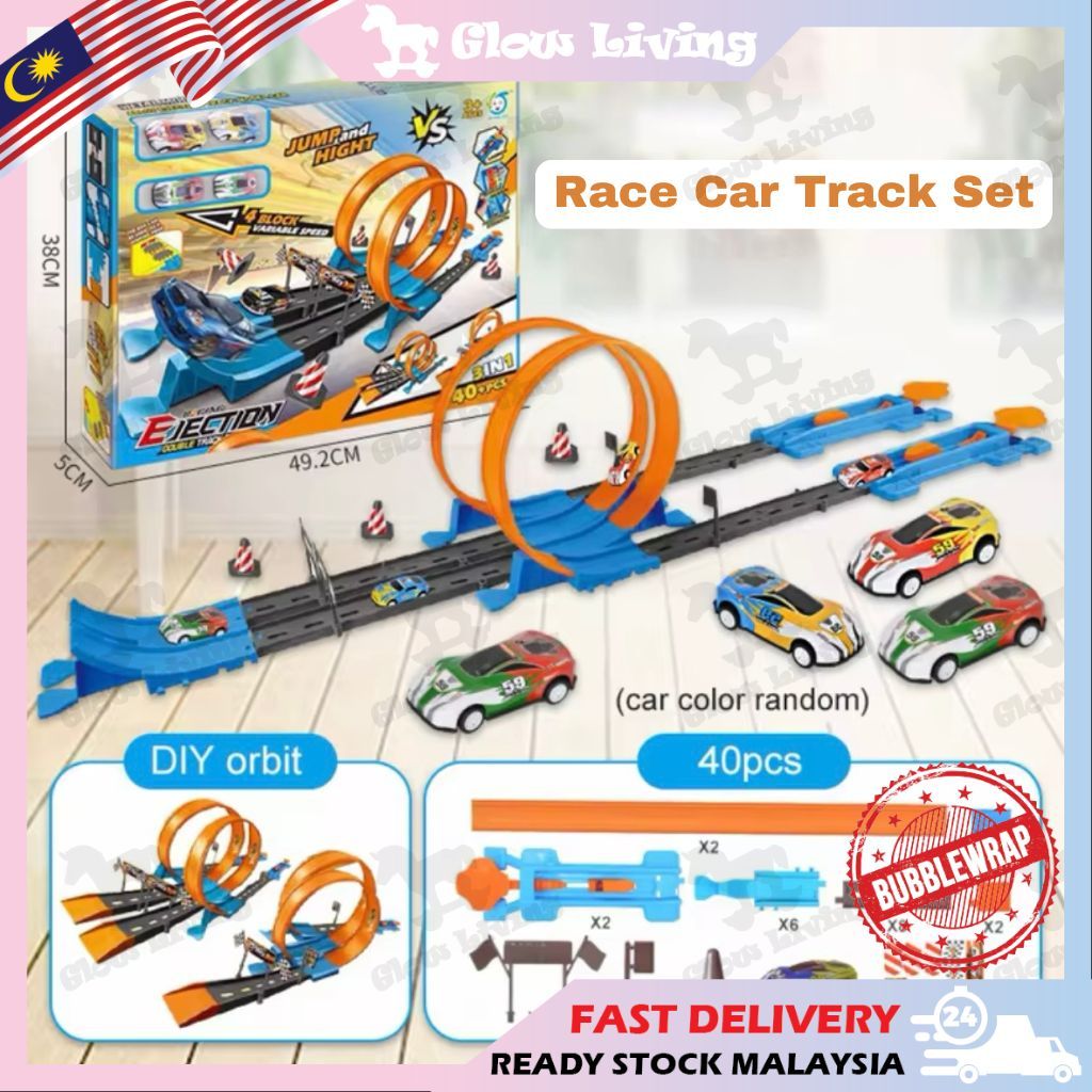 Racing Car 360 Degrees Track Builder Playset Toys Car Ramp Racer Toy ...