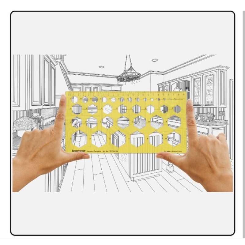 Hexagon Template/SAINTOGRAPH/ USA | Shopee Malaysia