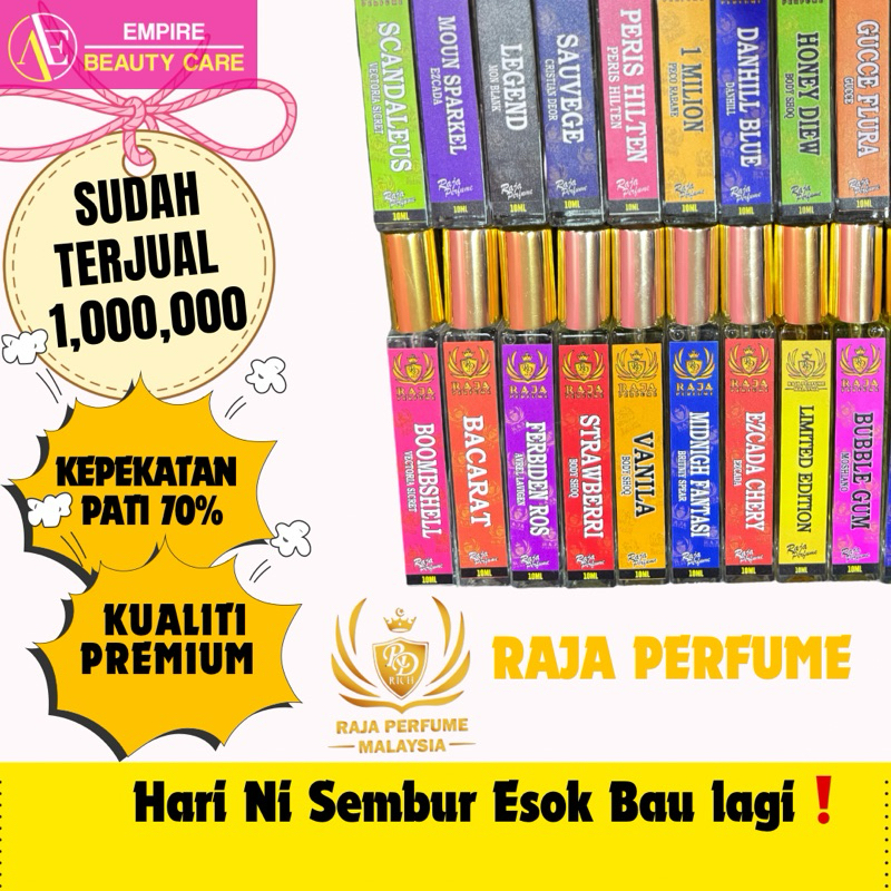 Perfume Raja Malaysia 10ML Tahan Lama Sehingga 24 Jam Murah Mesra Solat ...