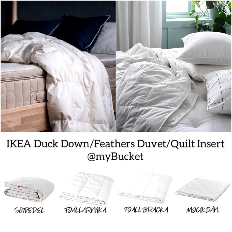 IKEA.my Duck Down Feathers Duvet Quilt Insert Single Queen King size SOTVEDEL FJALLARNIKA FJALLBRACKA MJUKDAN