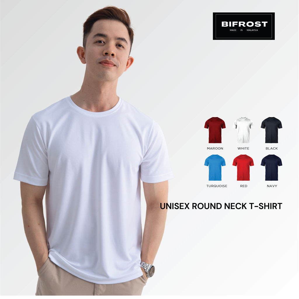 BIFROST MICROFIBER ROUND NECK T-SHIRT 180GSM MIX COLOR (FAST-DRY/COOL ...