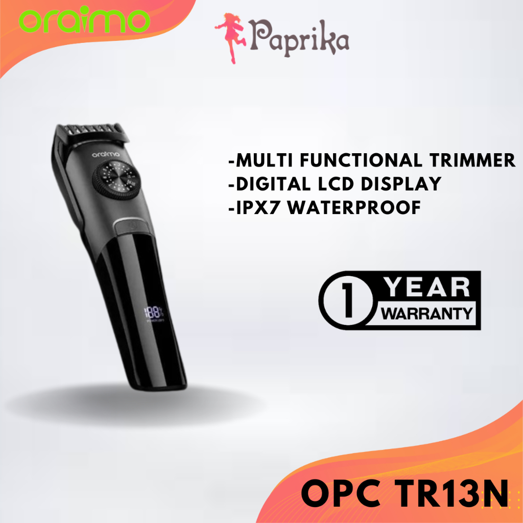 ORAIMO OPC-TR13N Rechargeable Cordless Clipper Machine Waterproof ...