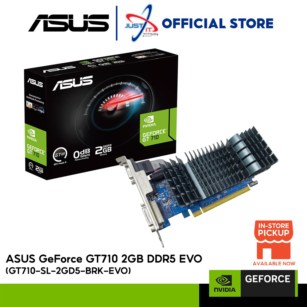 ASUS GT 710 SL EVO 2GB DDR5 LOW PROFILE GRAPHICS CARD ( GT710-SL-2GD5 ...