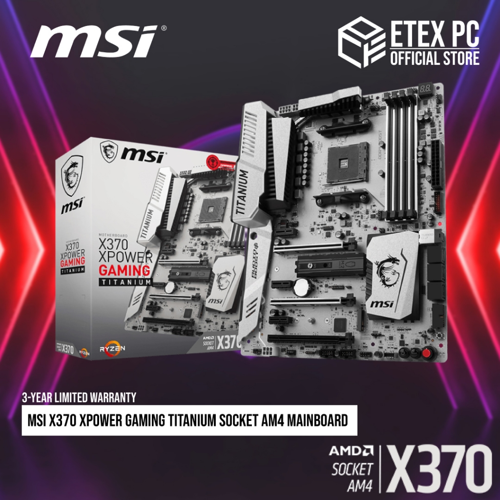 MSI X370 XPOWER GAMING TITANIUM Socket AM4 Mainboard Shopee Malaysia