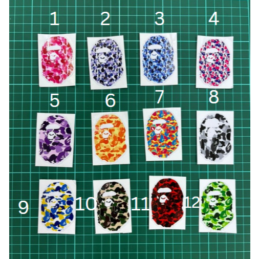 Priting Sticker Bape Design (Tidak Pantul cahaya) | Shopee Malaysia