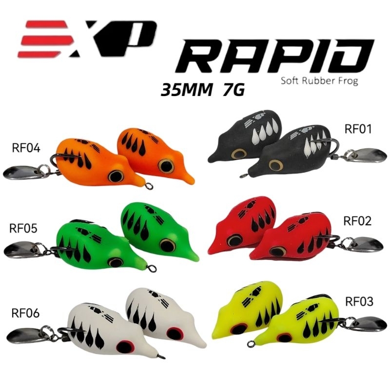 EXP RAPID SOFT RUBBER FROG (FREE 1 BODY) 35MM/7G | Shopee Malaysia