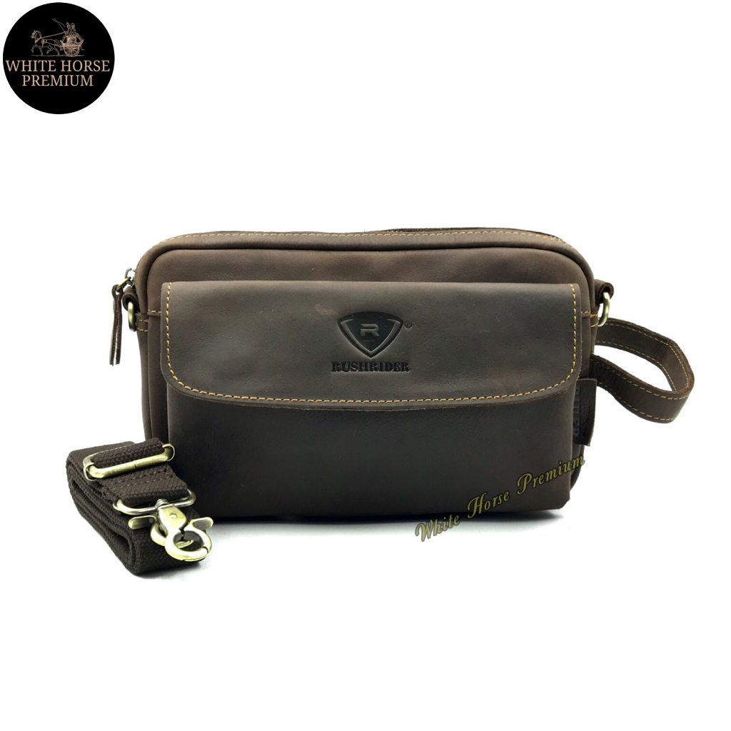 Rush Rider Beg Tangan Lelaki Kulit Clutch Bag Men Leather Hand Carry ...