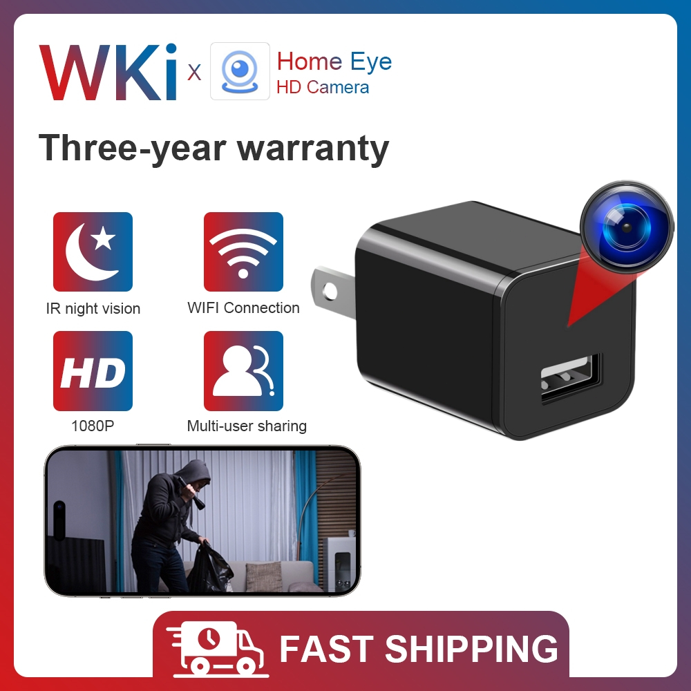 Mini Hidden USB Charger Camera HD 1080P Spy Camera for Home and Office