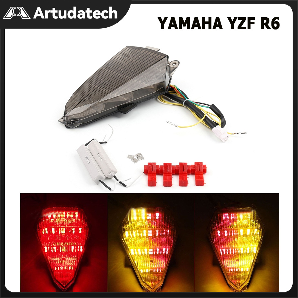 Tail lamp Yamaha YZF R6 2008-2014 Lampu belakang Tail light with turn ...