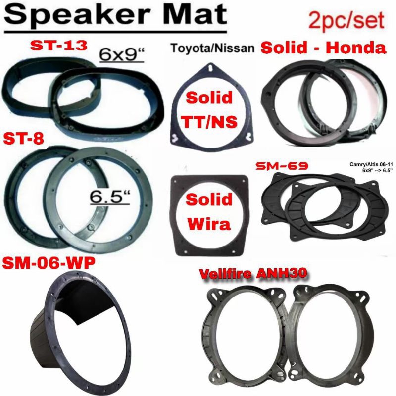 ADAPTER SPEAKER 6.5" SIAP WIRE PLUG PLAY PERODUA PROTON NISSAN HONDA