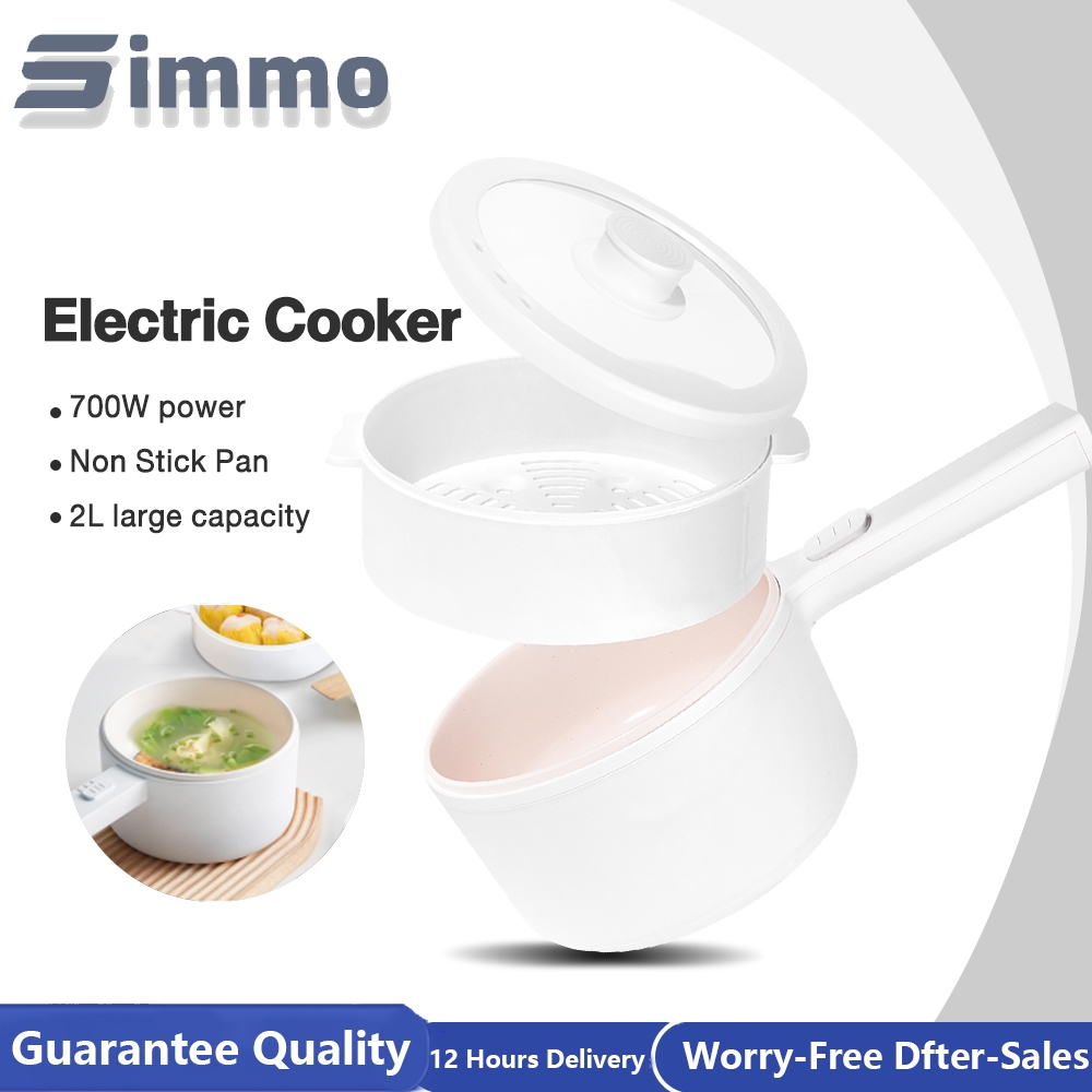 Simmo Electric Cooker 2L Large Capcity Non Stick Cooker 700W Power ...