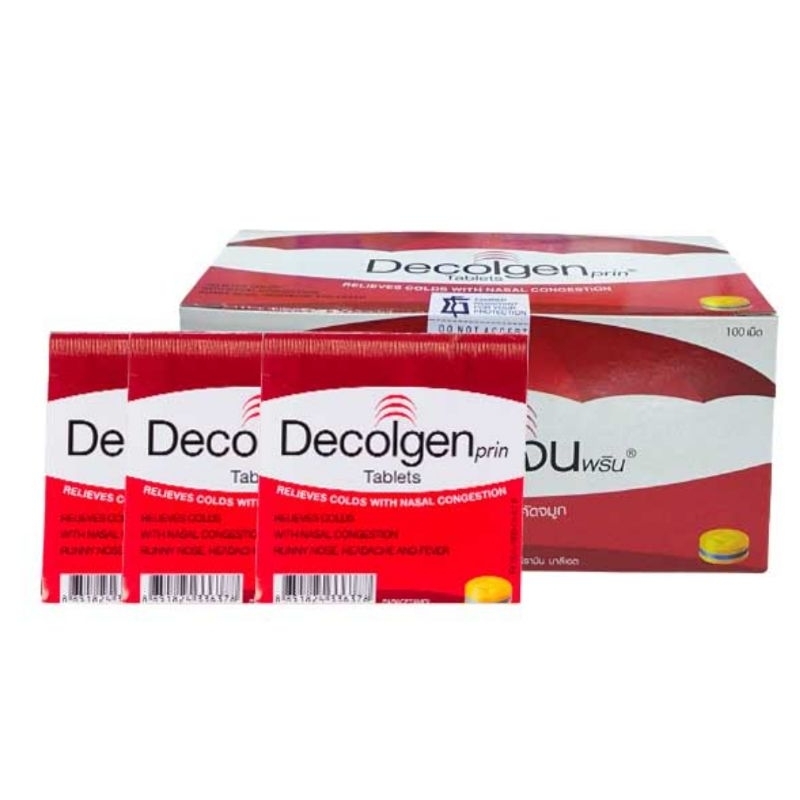 Decolgen prin tablets relieves colds with nasal congestion | Shopee ...