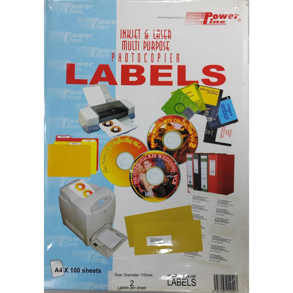 POWERLINE INKJET, LASER & PHOTOCOPIER CD LABEL | Shopee Malaysia