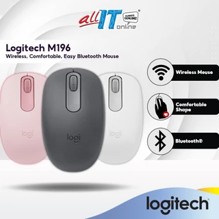 Logitech M196 Bluetooth Mouse with Compact, Contoured Shape Design | 12-Months Battery Life | Office Mouse