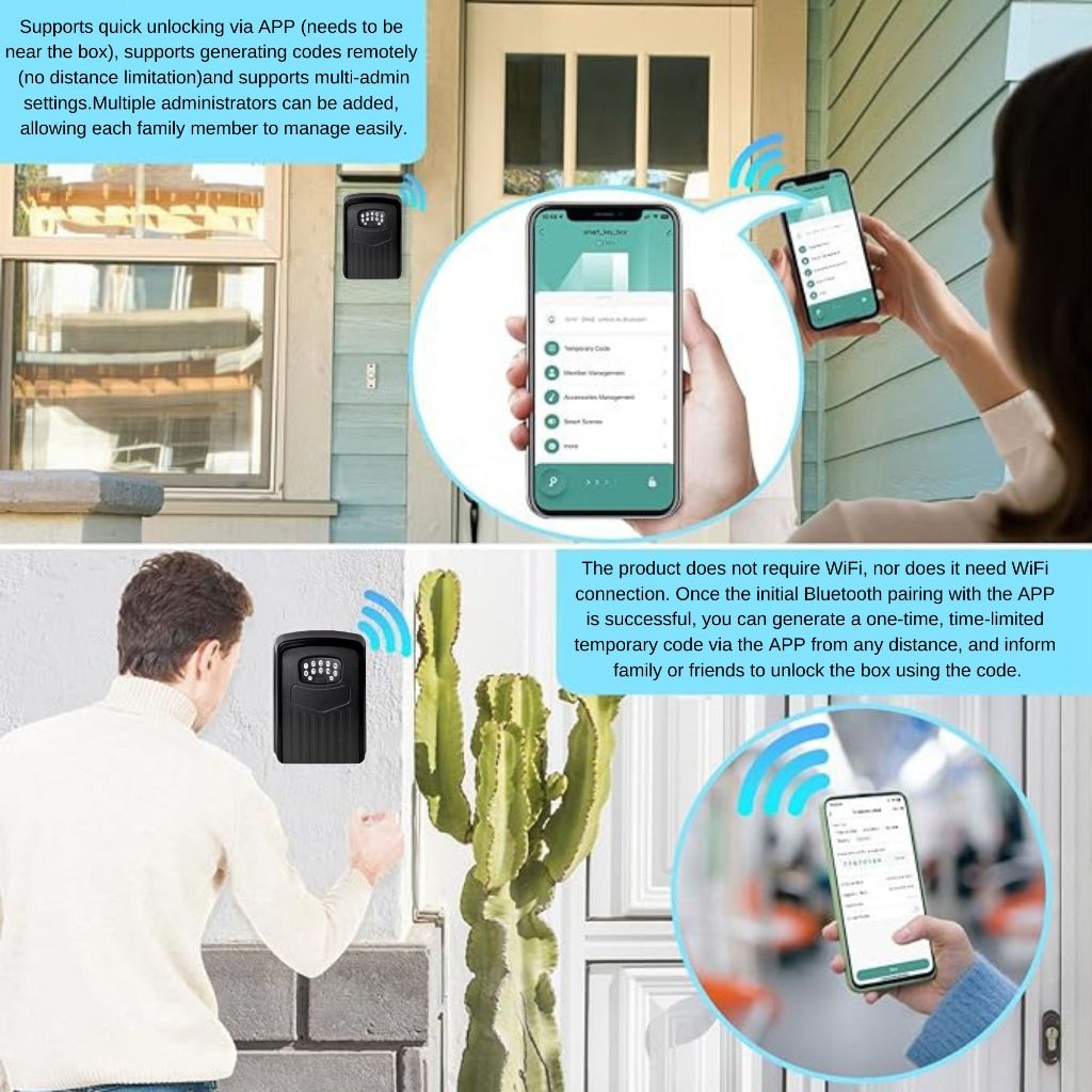 Smart Lock With Apps/Storage Secret Box with Code Tuya App Unlocking ...
