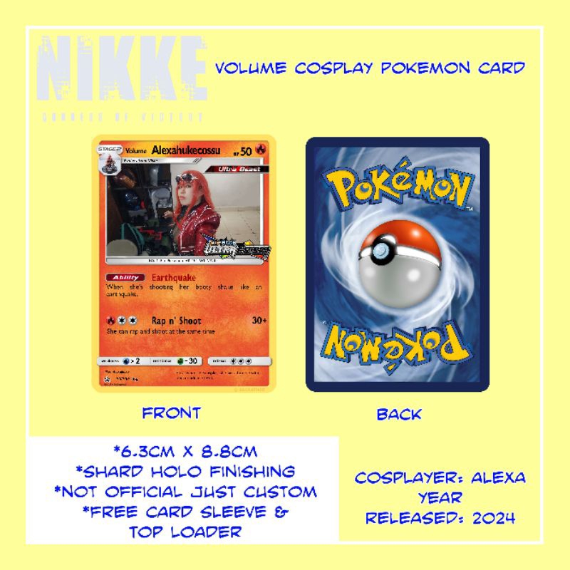 *READY STOCK* Volume Cosplay Custom Pokemon Card | Shopee Malaysia