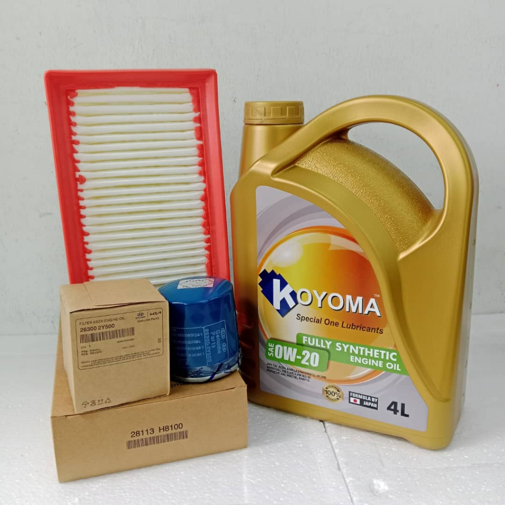 KIA RIO YB 2017y-2021y OIL FILTER + AIR FILTER + KOYOMA 0W20 FULLY ...